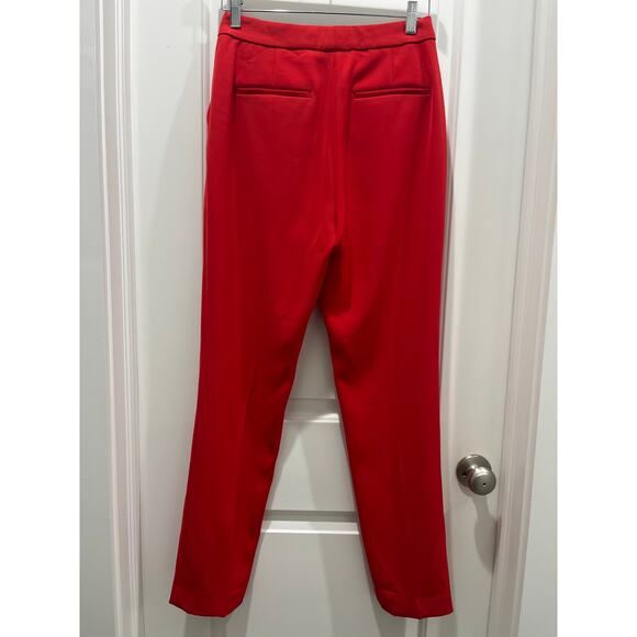 Rag & Bone Red Straight Leg Trousers Sz 4 - Picture 7 of 11